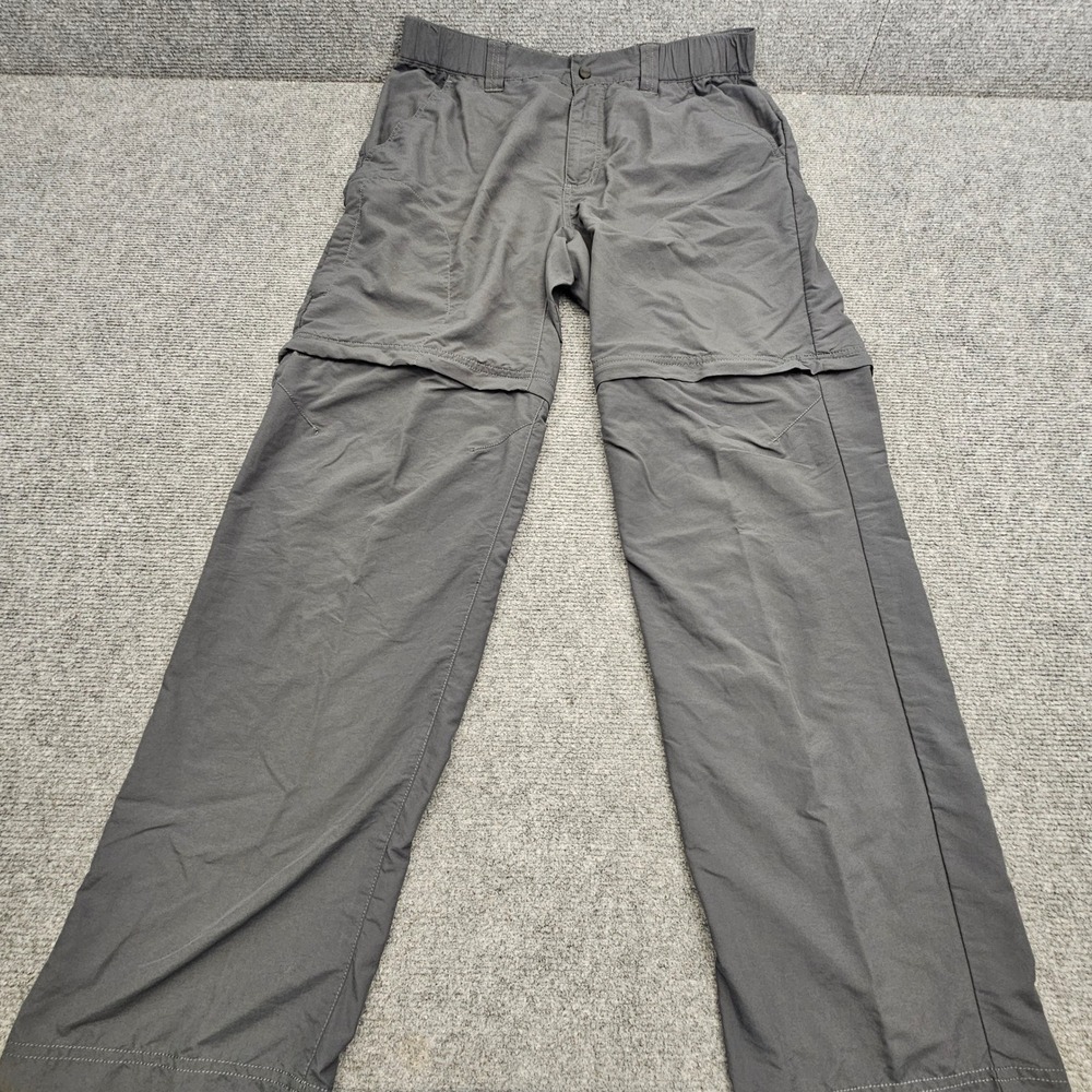 Koppen Convertible Hiking Pants Mens M Gray No Fly Zone Insect Repellent Retro